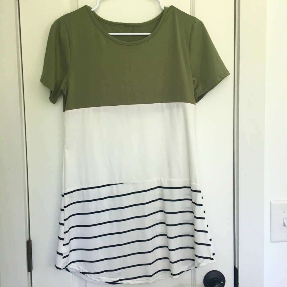 Olive green dress